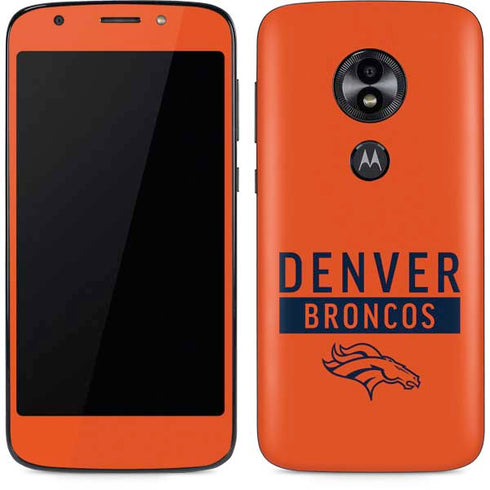 NFL Denver Broncos Orange Performance Series Moto E5 Play Skin