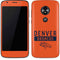 NFL Denver Broncos Orange Performance Series Moto E5 Play Skin