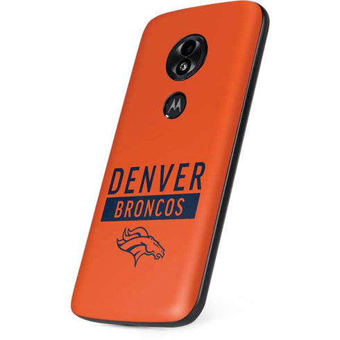 NFL Denver Broncos Orange Performance Series Moto E5 Play Skin