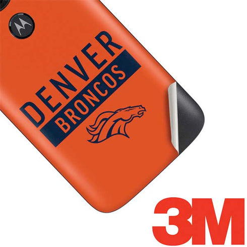 NFL Denver Broncos Orange Performance Series Moto E5 Play Skin