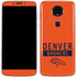NFL Denver Broncos Orange Performance Series Moto E5 Plus Skin