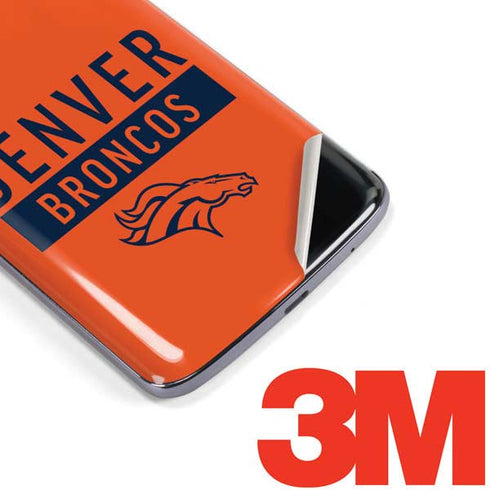 NFL Denver Broncos Orange Performance Series Moto E5 Plus Skin