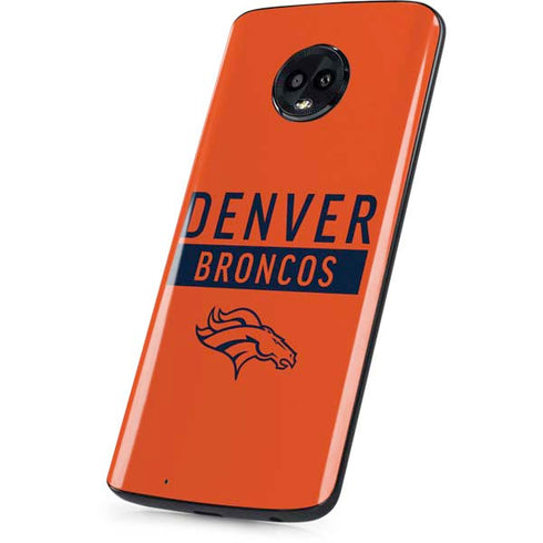 NFL Denver Broncos Orange Performance Series Moto G6 Skin