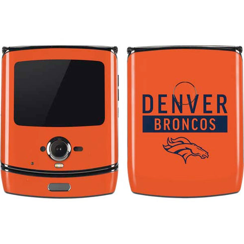 NFL Denver Broncos Orange Performance Series Motorola RAZR Skin