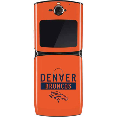 NFL Denver Broncos Orange Performance Series Motorola RAZR Skin
