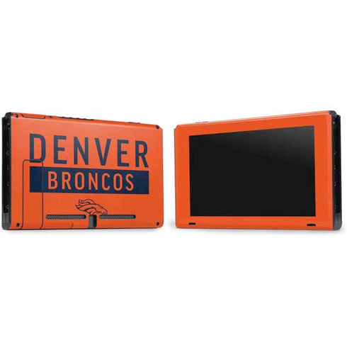 NFL Denver Broncos Orange Performance Series Nintendo Switch Bundle Skin