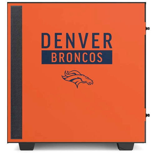 NFL Denver Broncos Orange Performance Series NZXT H510 Compact ATX Mid-Tower Case Skin