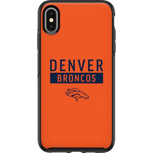 NFL Denver Broncos Orange Performance Series Otterbox Symmetry iPhone Skin