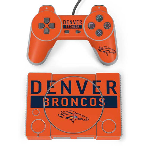 NFL Denver Broncos Orange Performance Series PlayStation Classic Bundle Skin