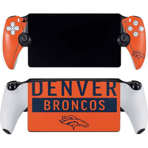 NFL Denver Broncos Orange Performance Series PlayStation Portal Remote Player Skin