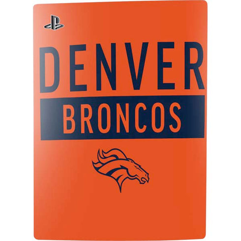 NFL Denver Broncos Orange Performance Series PS5 Bundle Skin