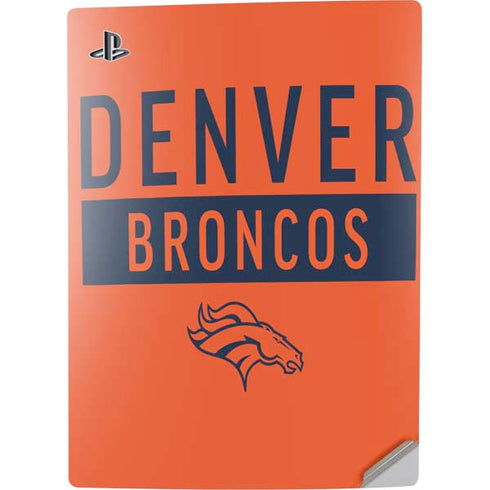 NFL Denver Broncos Orange Performance Series PS5 Digital Edition Console Skin