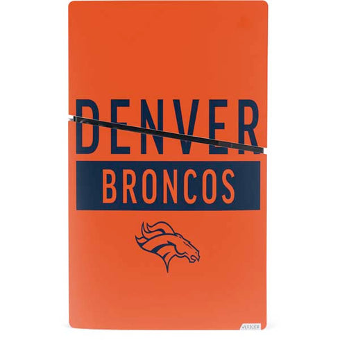 NFL Denver Broncos Orange Performance Series PS5 Slim Digital Edition Console Skin