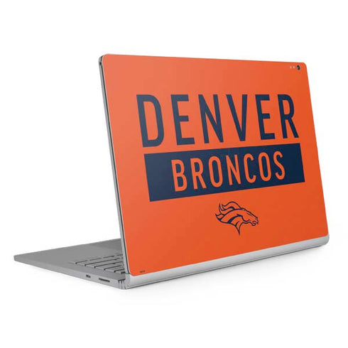 NFL Denver Broncos Orange Performance Series Surface Book 2 13.5in Skin