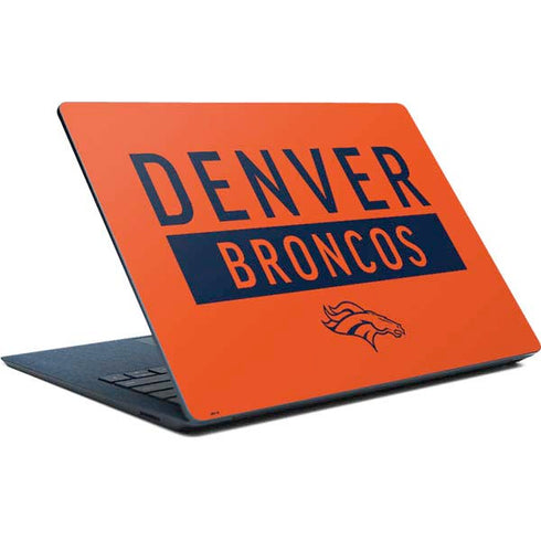 NFL Denver Broncos Orange Performance Series Surface Laptop Skin
