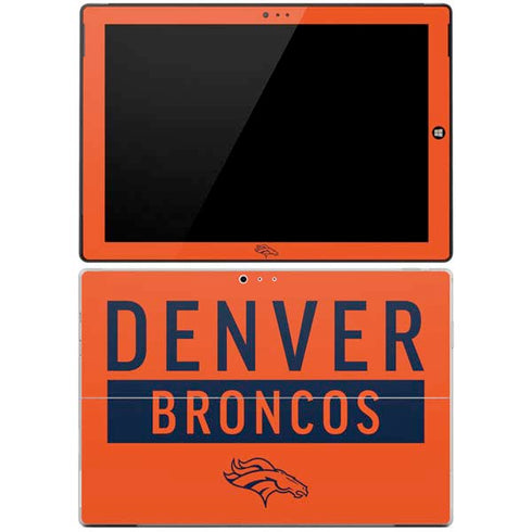 NFL Denver Broncos Orange Performance Series Surface Pro 3 Skin