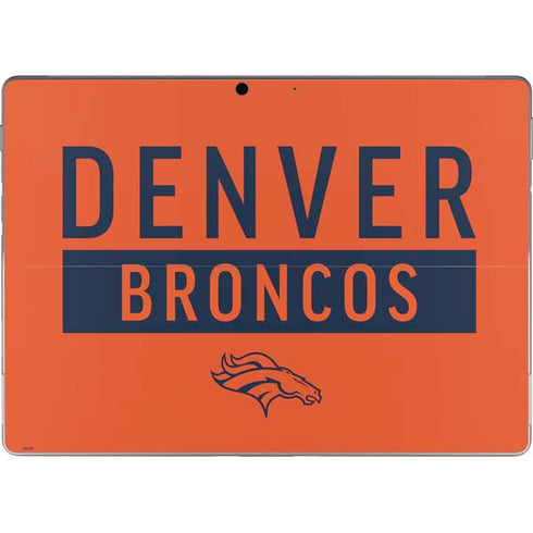 NFL Denver Broncos Orange Performance Series Surface Pro 9 Skin