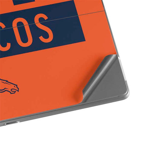 NFL Denver Broncos Orange Performance Series Surface Pro 9 Skin