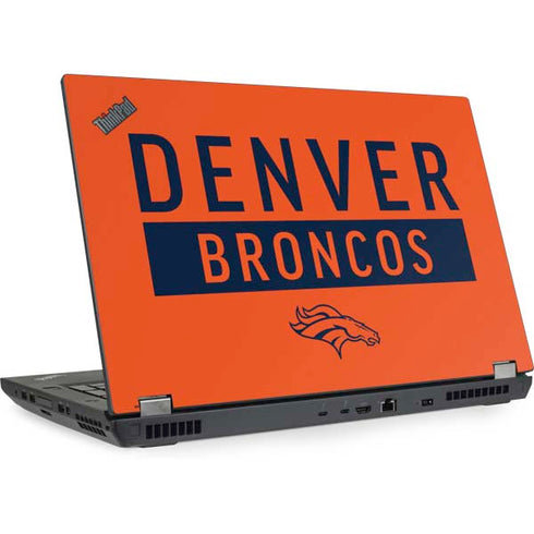 NFL Denver Broncos Orange Performance Series Lenovo ThinkPad Skin