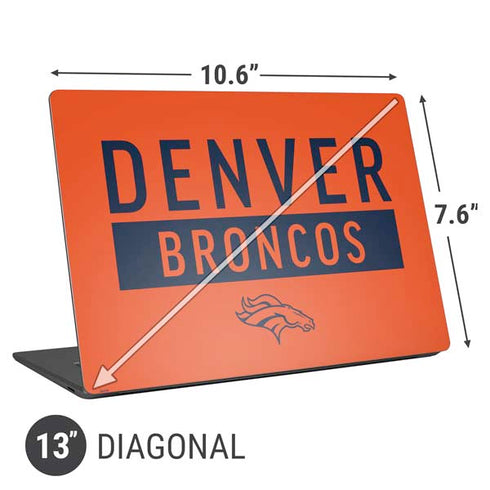 NFL Denver Broncos Orange Performance Series Universal Laptop 13in (10.6 x 7.6in) Skin