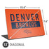 NFL Denver Broncos Orange Performance Series Universal Laptop 13in (10.6 x 7.6in) Skin