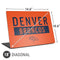 NFL Denver Broncos Orange Performance Series Universal Laptop 18in (14.6 x 10.6in) Skin