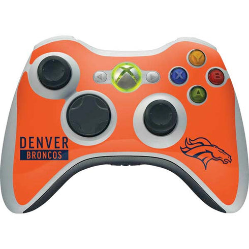 NFL Denver Broncos Orange Performance Series Xbox 360 Wireless Controller Skin