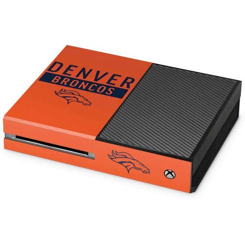 NFL Denver Broncos Orange Performance Series Xbox One Console Skin