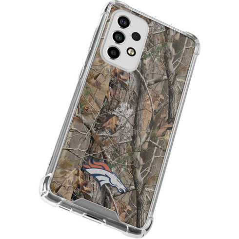 NFL Denver Broncos Realtree AP Camo Galaxy A53 5G Clear Case