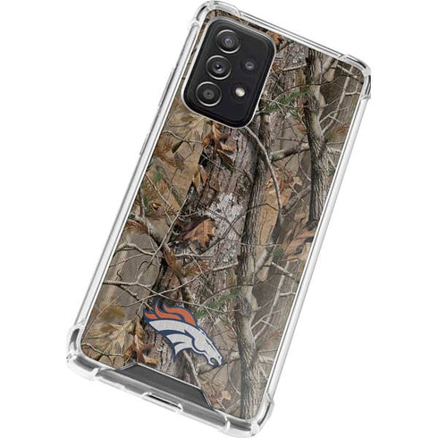NFL Denver Broncos Realtree AP Camo Galaxy A72 5G Clear Case