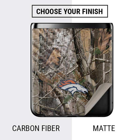 NFL Denver Broncos Realtree AP Camo Galaxy Z Flip Skin