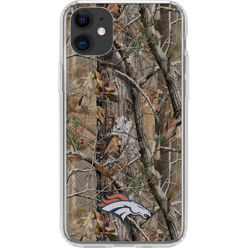 NFL Denver Broncos Realtree AP Camo iPhone 11 Clear Case