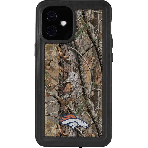 NFL Denver Broncos Realtree AP Camo iPhone 12 Mini Waterproof Case