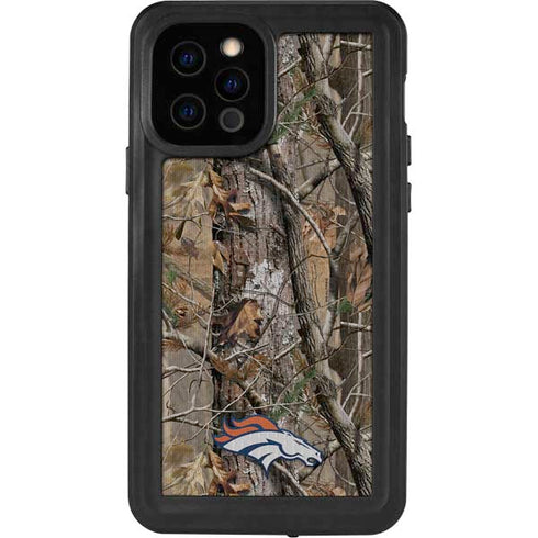 NFL Denver Broncos Realtree AP Camo iPhone 12 Pro Waterproof Case