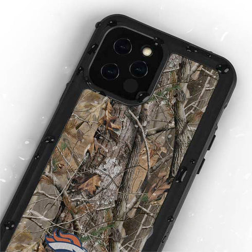 NFL Denver Broncos Realtree AP Camo iPhone 12 Pro Waterproof Case