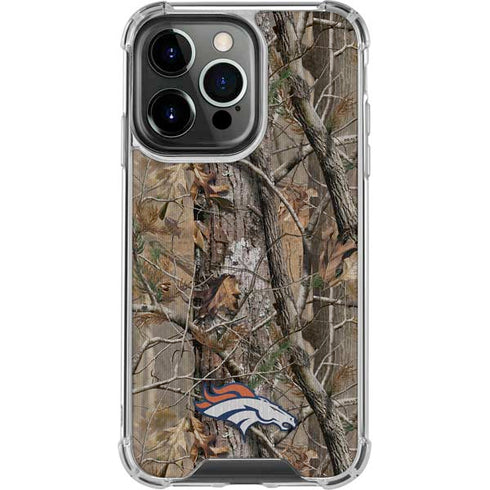 NFL Denver Broncos Realtree AP Camo iPhone 14 Pro Clear Case