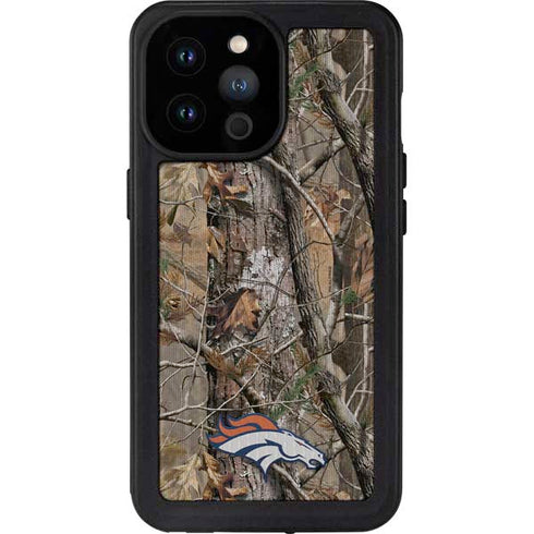 NFL Denver Broncos Realtree AP Camo iPhone 14 Pro Max Waterproof Case