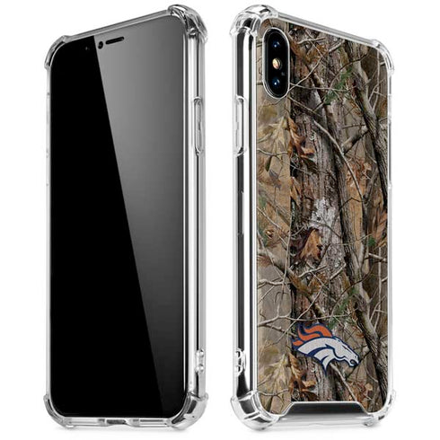 NFL Denver Broncos Realtree AP Camo iPhone XS Max Clear Case