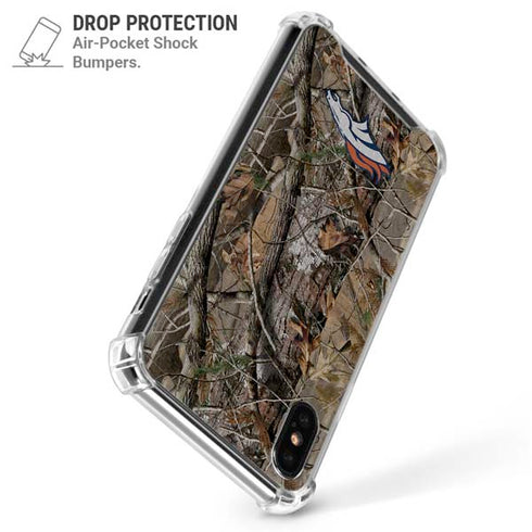 NFL Denver Broncos Realtree AP Camo iPhone XS Max Clear Case