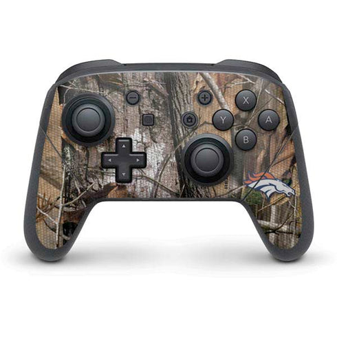 NFL Denver Broncos Realtree AP Camo Nintendo Switch Pro Controller Skin