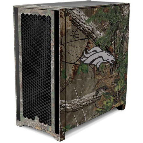 NFL Denver Broncos Realtree Xtra Green Camo Corsair 4000D Tempered Glass Mid-Tower ATX Case Skin