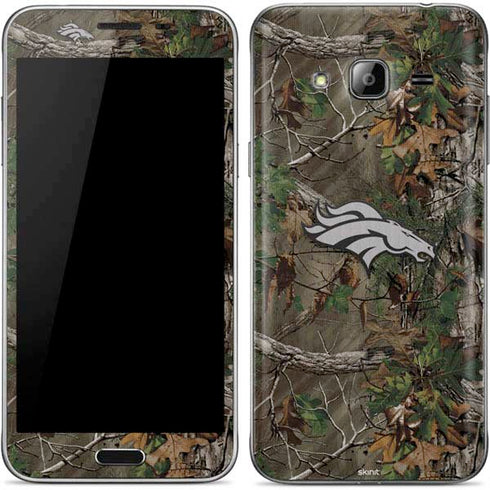 NFL Denver Broncos Realtree Xtra Green Camo Galaxy J3 Skin