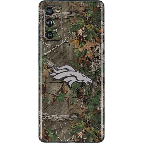 NFL Denver Broncos Realtree Xtra Green Camo Galaxy S20 Fan Edition Skin