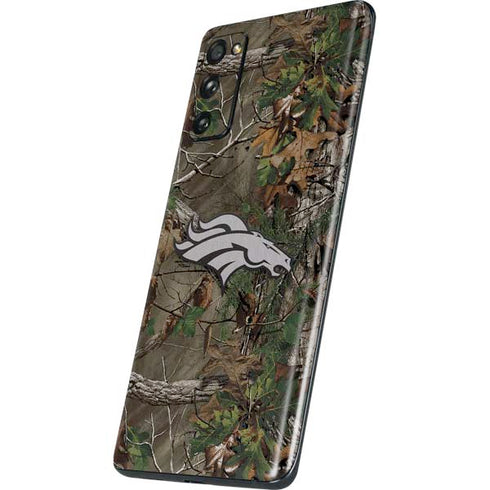 NFL Denver Broncos Realtree Xtra Green Camo Galaxy S20 Fan Edition Skin
