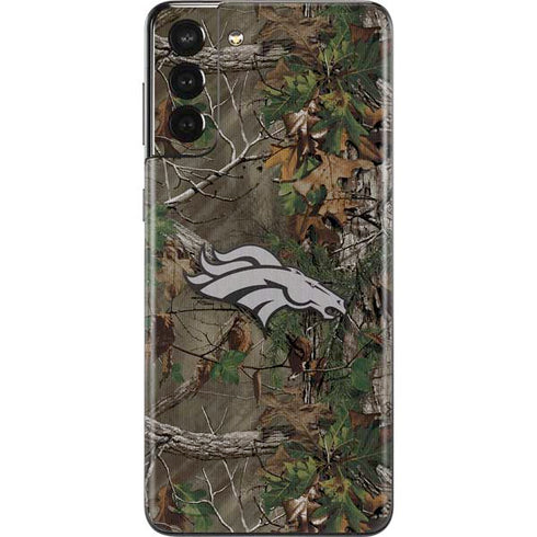 NFL Denver Broncos Realtree Xtra Green Camo Galaxy S21 Plus 5G Skin