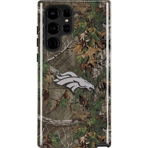 NFL Denver Broncos Realtree Xtra Green Camo Galaxy S22 Ultra Pro Case