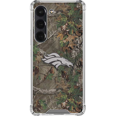 NFL Denver Broncos Realtree Xtra Green Camo Galaxy S23 Clear Case