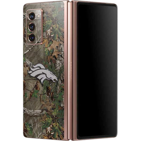 NFL Denver Broncos Realtree Xtra Green Camo Galaxy Z Fold2 5G Skin