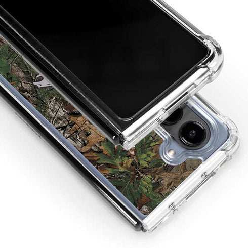 NFL Denver Broncos Realtree Xtra Green Camo Galaxy Z Fold5 5G Clear Case