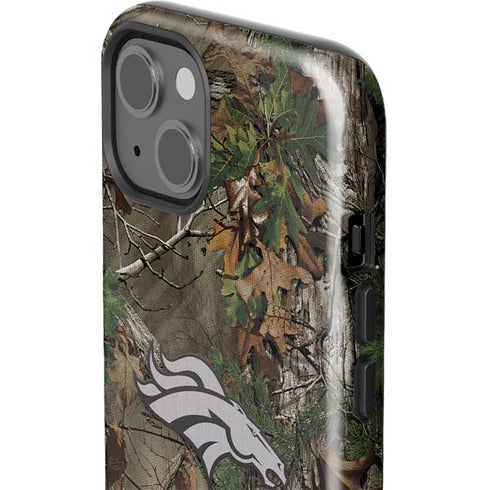 NFL Denver Broncos Realtree Xtra Green Camo iPhone 15 Impact Case